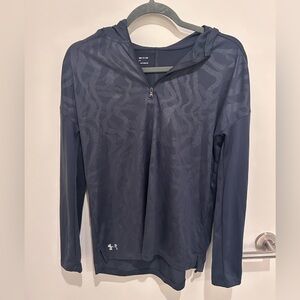 Under Armour HeatGear ½ Zip Hoodie – Size Small – Grey Performance Top